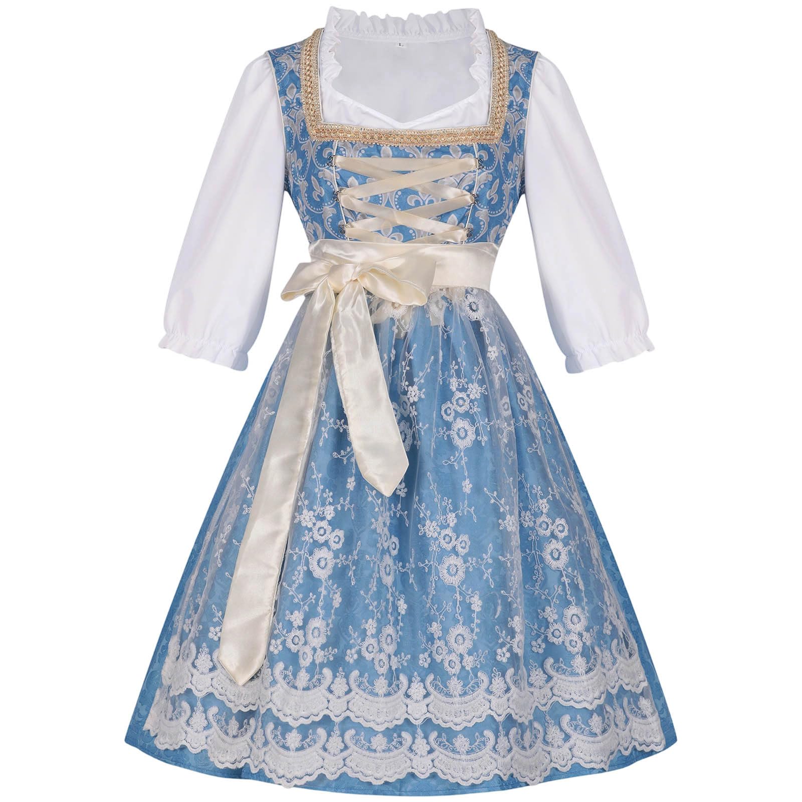 Frauen Oktoberfest Karneval Kostüme Dirndl Kleider Petite Damen Fancy Bayerische Trachtenkleidung Bluse Schürzenkleid Schürze Halloween Cosplay Outfits Oktober Festival Kostüm
