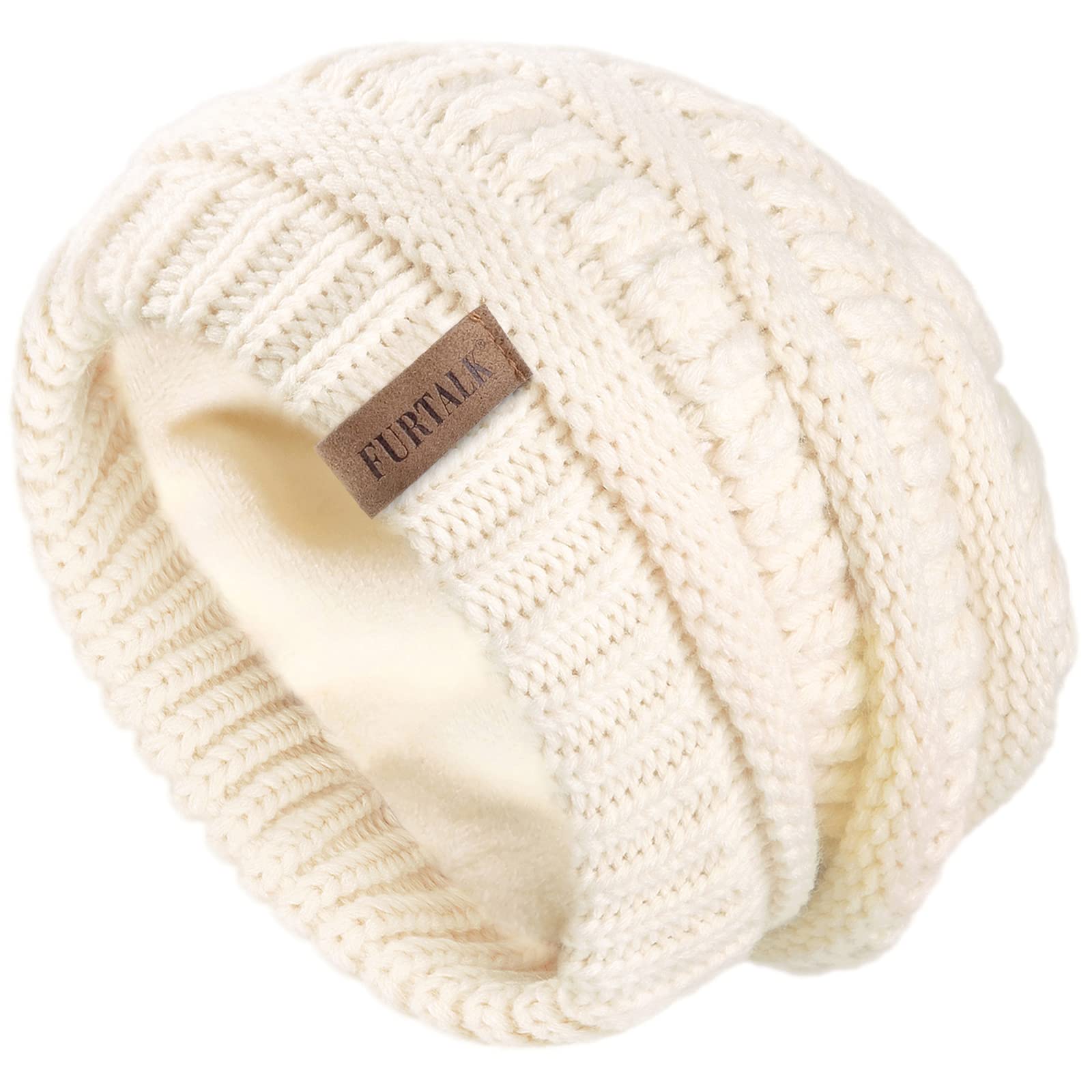 FURTALK Knit Beanie Hat for Ladies 