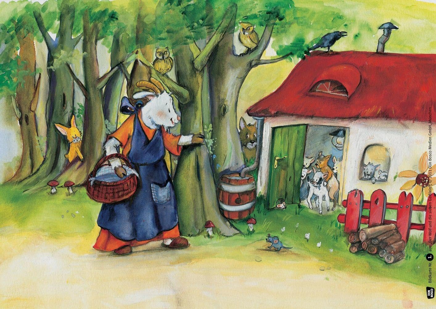 Der Wolf und die sieben Geißlein. Kamishibai Bildkartenset: Entdecken - Erzählen - Begreifen: Märchen. Mit Textvorlage. Grimms Märchen als ... & Zuhause (Märchen für unser Erzähltheater)