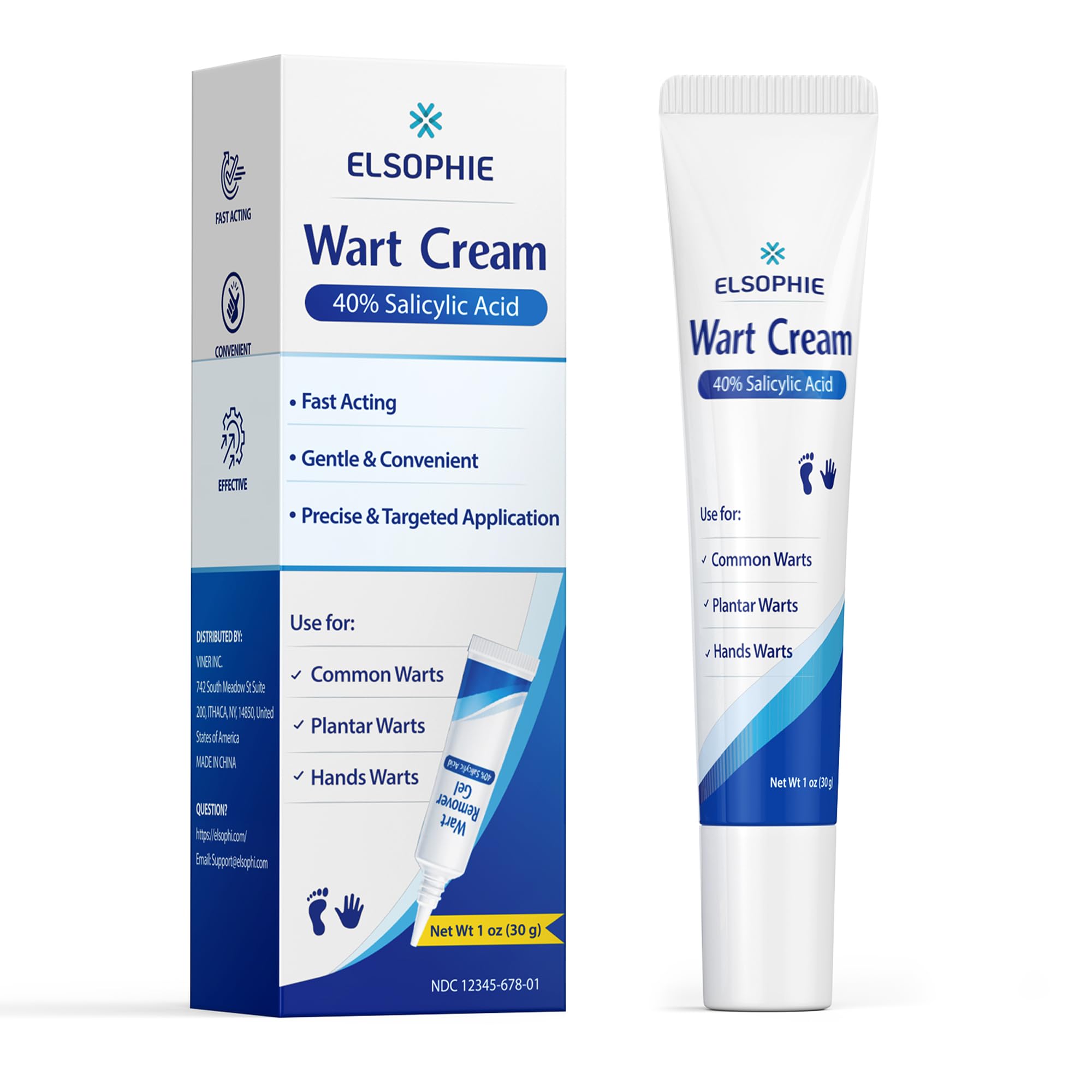Elsophie 40% Salicylic Acid Wart Remover Cream