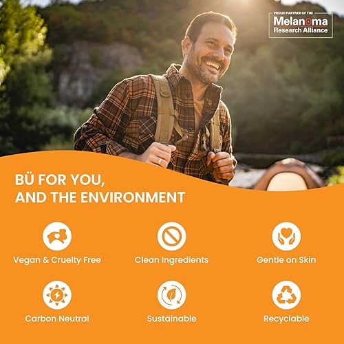 Miniatura 7 de Bu SPF 50 - Protector solar en aerosol transparente, sin aceite, vegano, orgánico, no comedogénico, hipoalergénico. Resistente al sudor y al agua.