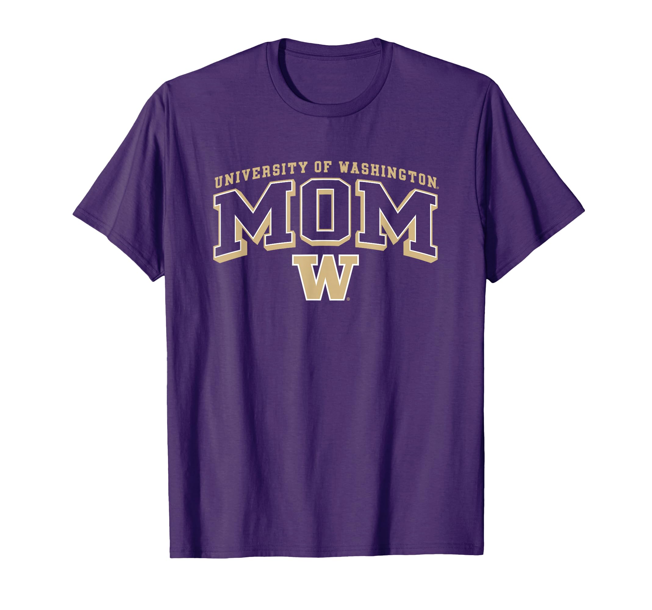Washington Huskies Mom Arch Purple Officially Licensed T-Shirt