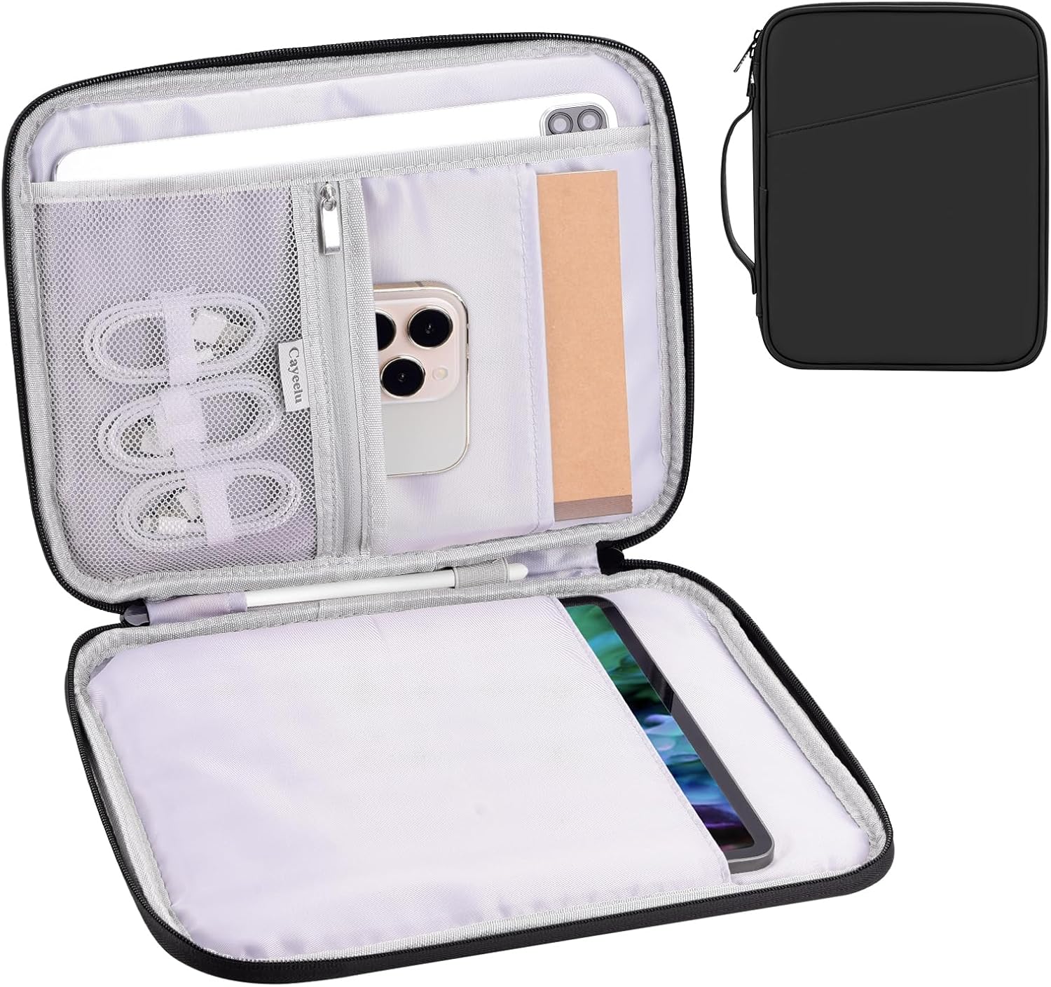 9-11 Inch Tablet Carrying Case, Padded Sleeve Bag for iPad Pro 11-in (M4), iPad 10.9 (10th Gen), iPad Air 11-in (M2), Galaxy Tab S9/S8 (PU-Black11) 9-11 Inch Tablet Carrying Case, Padded Sleeve Bag for iPad Pro 11-in (M4), iPad 10.9 (10th Gen), iPad Air 11-in (M2), Galaxy Tab S9/S8 (PU-Black11)