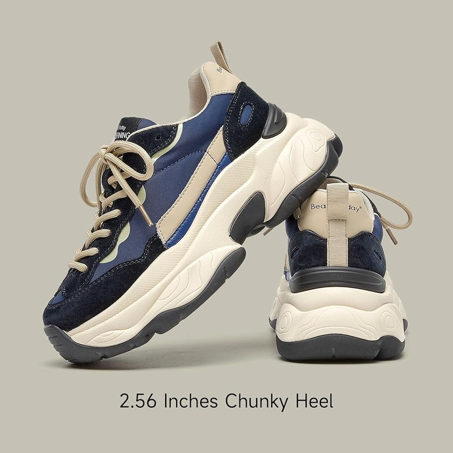 BEAU TODAY Womens Chunky Sneakers, Chunky Shoes for Women BEAU TODAY Womens Chunky Sneakers, Chunky Shoes for Women