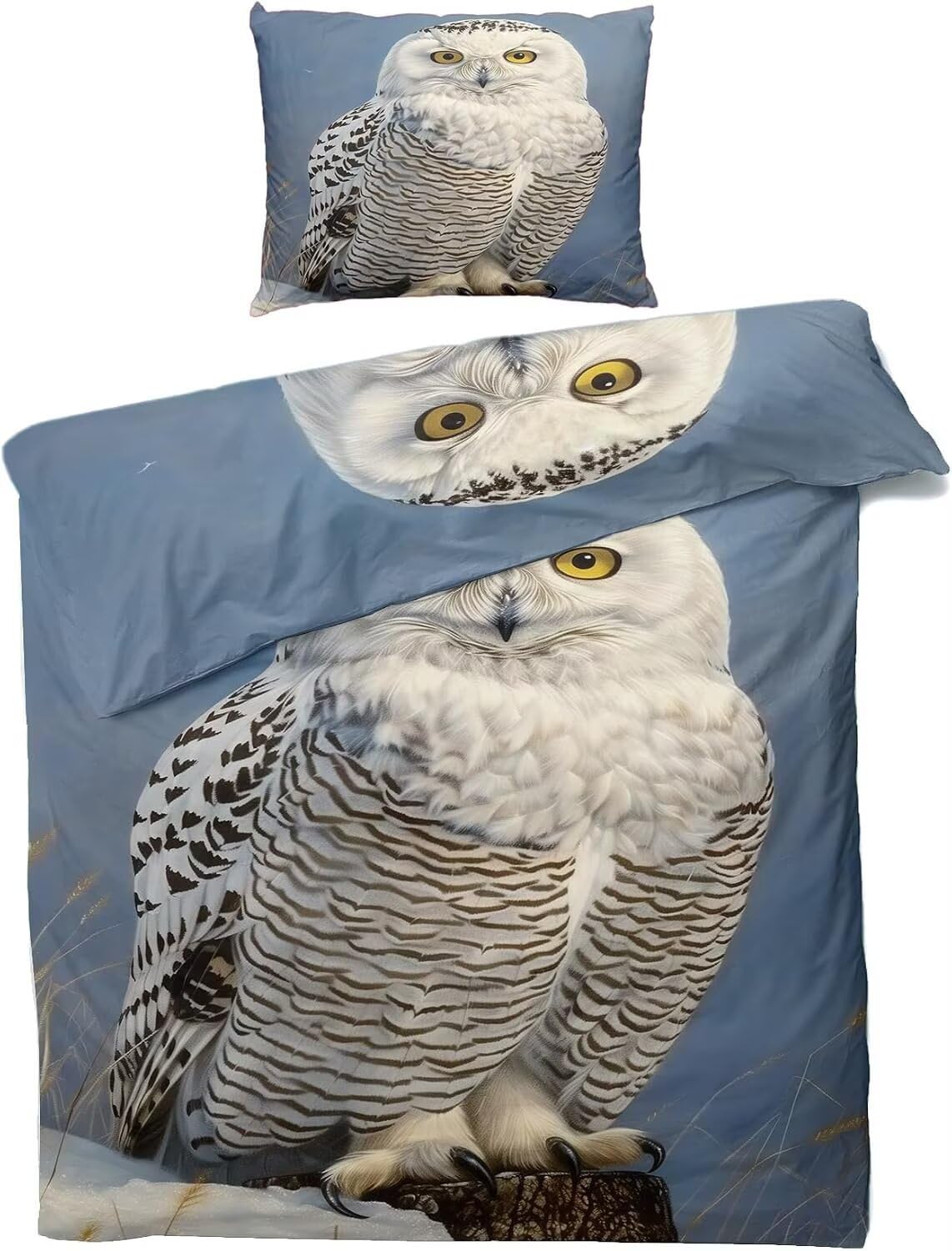 Bettwäsche 200x200 Weiße Eule Bettwäsche-Sets