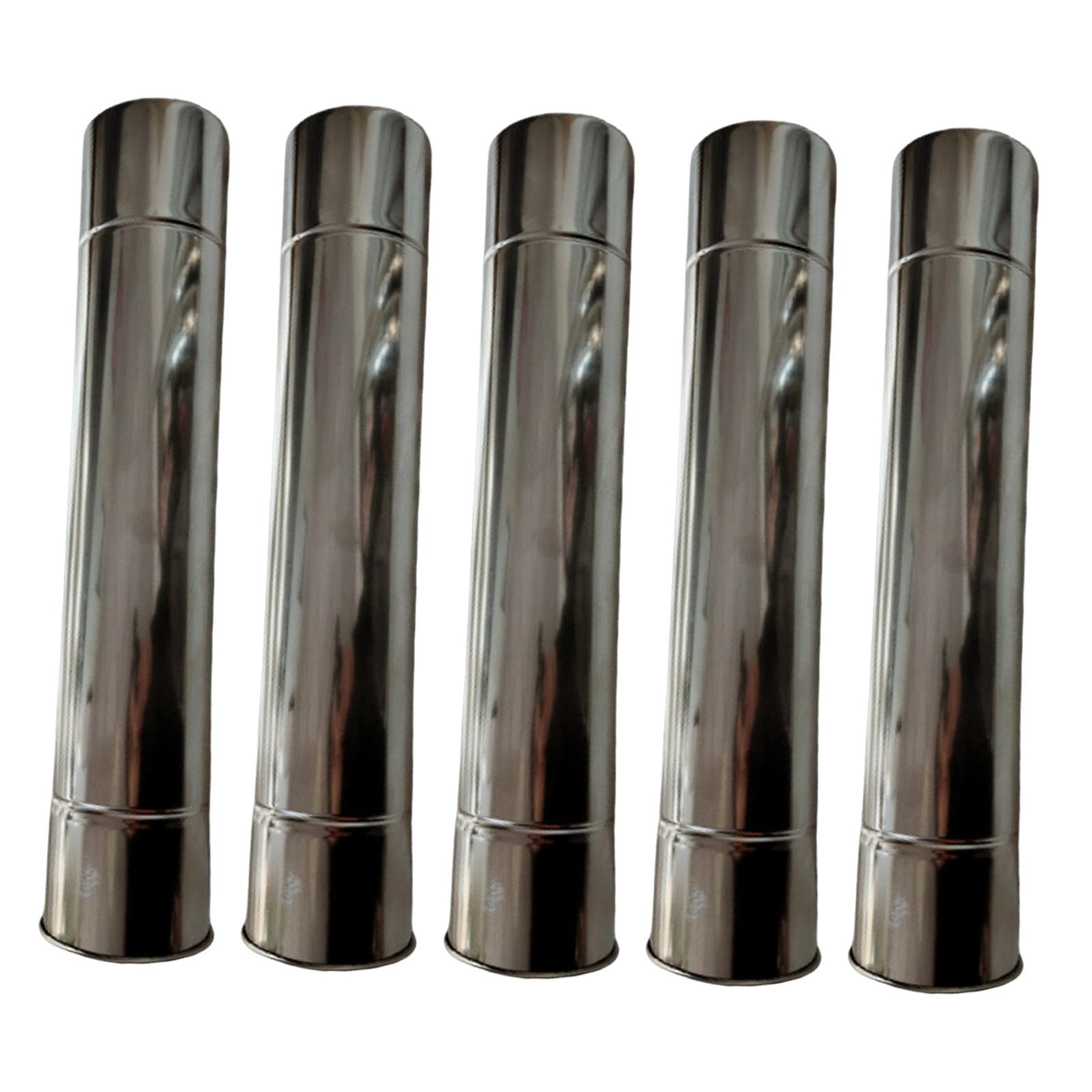 Oshhni 5x Tubo di scarico per da stufa, diametro 7 cm, per stufa a legna da, campeggio, esterno