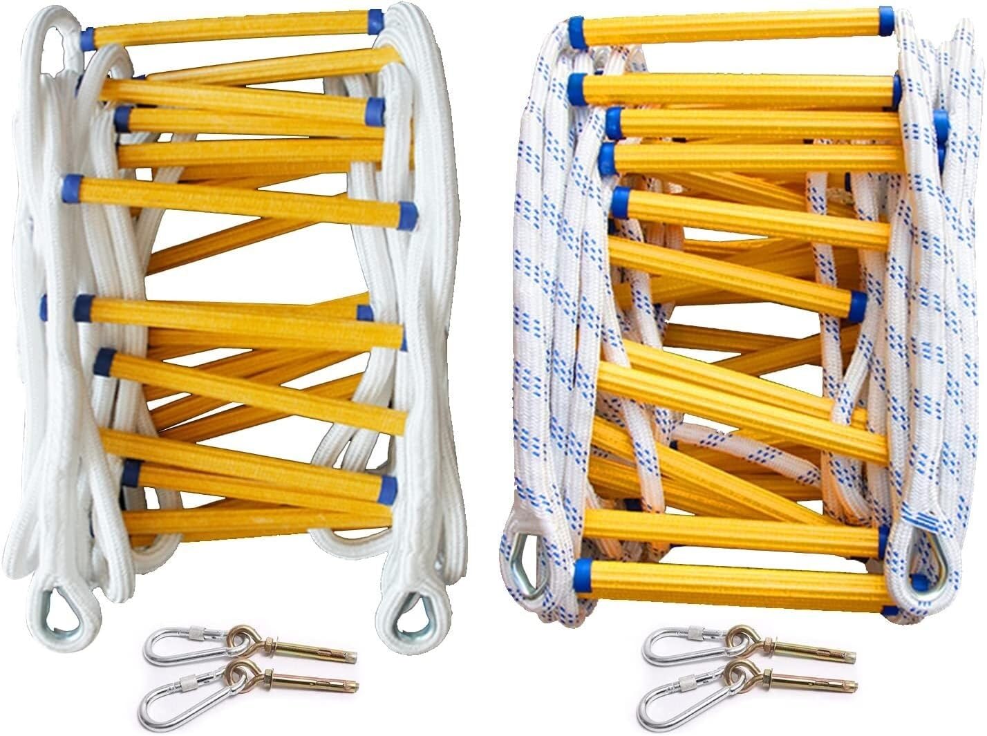 Échelle de secours en corde anti-feu avec crochets pour balcon