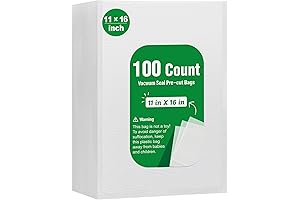 100 Food Saver Vacuum Sealer Bags Gallon Size 11x16 Inch Commercial