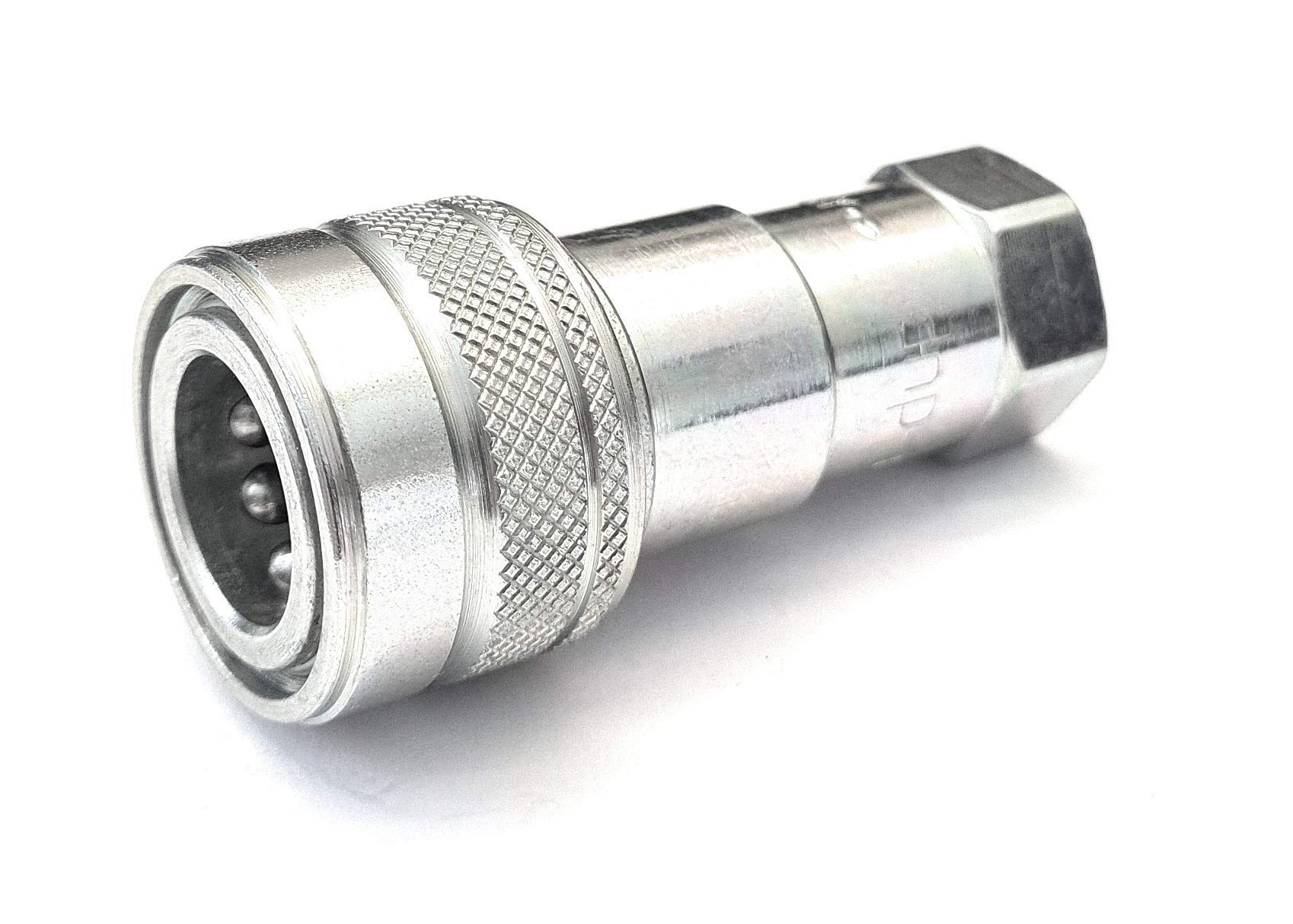 Hydraulic ISO B Female Carrier 1/4" BSP Quick Release Coupling – Hydraulic Quick Connect Fitting, ISO 7241-B, BSP Thread Female Connector for Industrial & Agricultural Equipment
