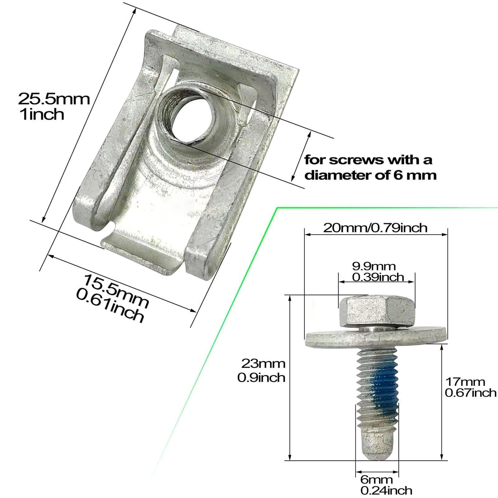 Vis D'Aile De Carrosserie Pour Voitures Pour Motos Pour Camions