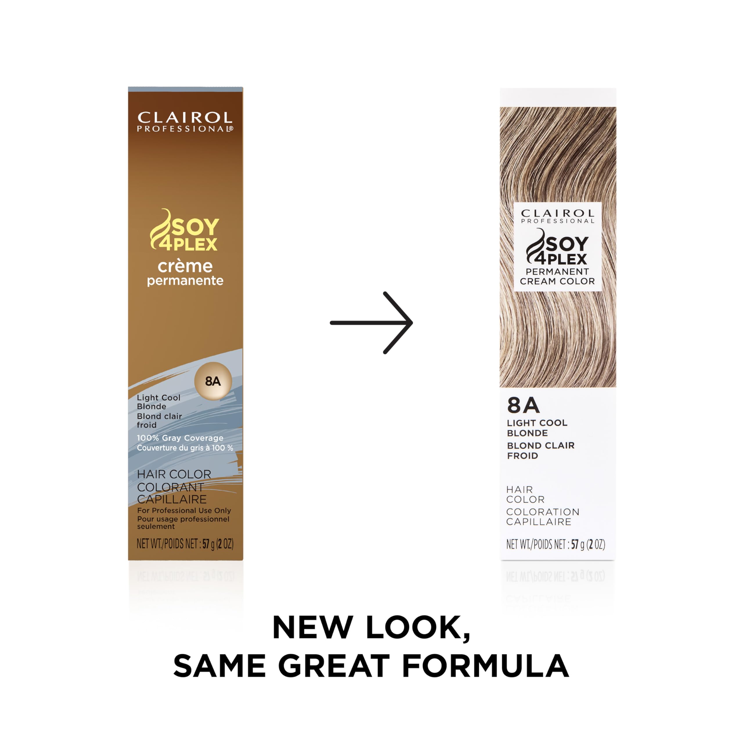 Clairol Professional Permanent Cream Hair Color | Blonde, Brown, Black, & Red-Violet Shades for 100% Gray Coverage | Deep Conditioning & Fade Resistant Results