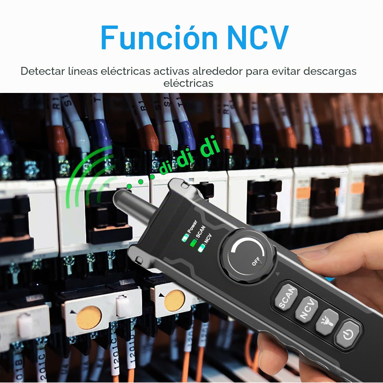 NOYAFA NF-8506 Probador de Cables de Red – Tester Ethernet con Prueba Ping, Escaneo IP y TDR, Test de Velocidad de Red, Parpadeo de Puertos, Localizador de Cables RJ45 RJ11, CAT5 CAT6