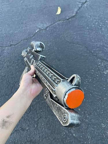 Miniatura 4 de Pistola de espuma para cañón de mano, accesorios para cosplay, disfraz de pistola de espuma, réplica de anime de Navidad, colección de Navidad