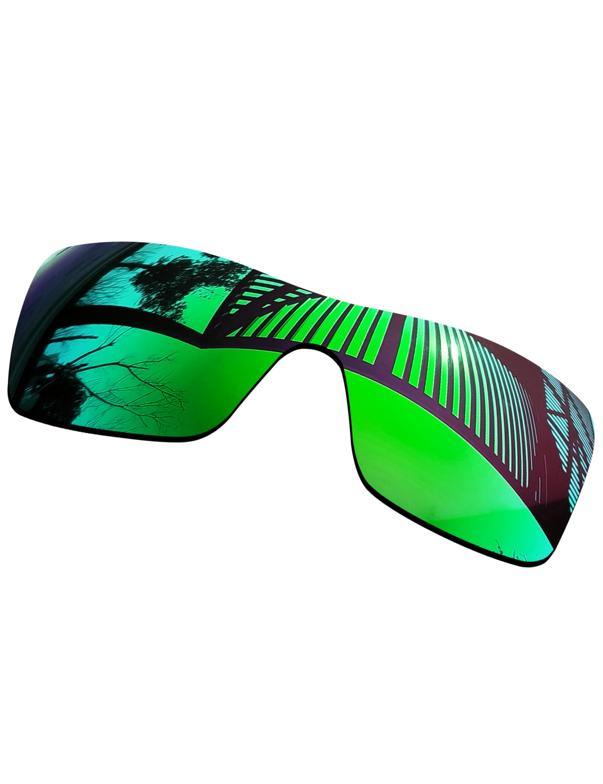 MYCOURAG UV Protection Polarized Replacement Lenses for Oakley Offshoot OO9190 Sunglasses Frame - Emerald Mirror Coated Polarized