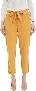 DeFacto Woman Relax Fit Yellow Woven Bottom Trousers, Neon Pink 44