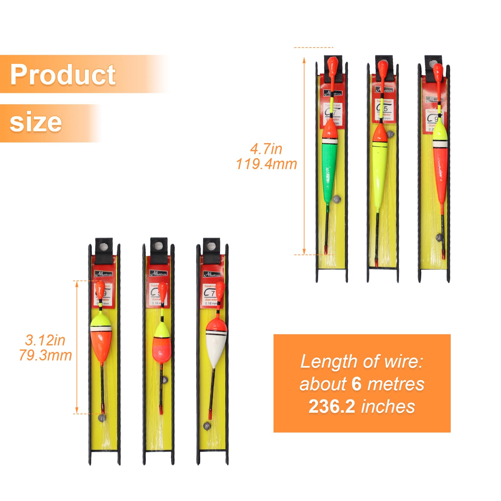 Set Galleggianti Da Pesca Per Trota - 9 Pezzi Con Piombini, Lenze E Ami - Per Lago E Fiume - Foto 7