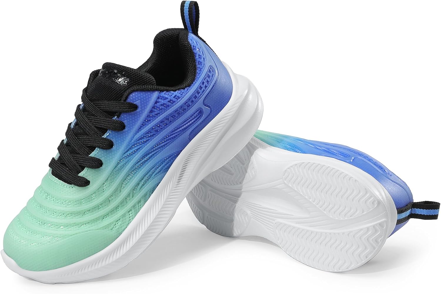 DREAM PAIRS Girls Boys Shoes Kids Lace up Tennis Sparkle Glitter Athletic Running Sneakers - Image 6