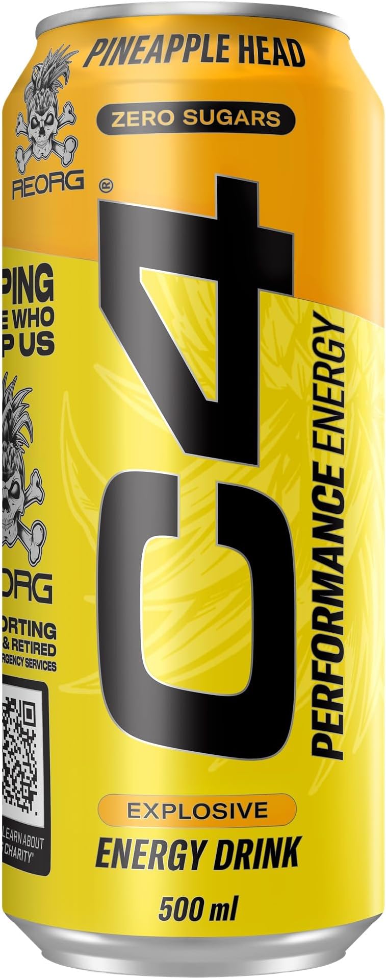 C4 Energy Drink 12x500ml (Pineapple)