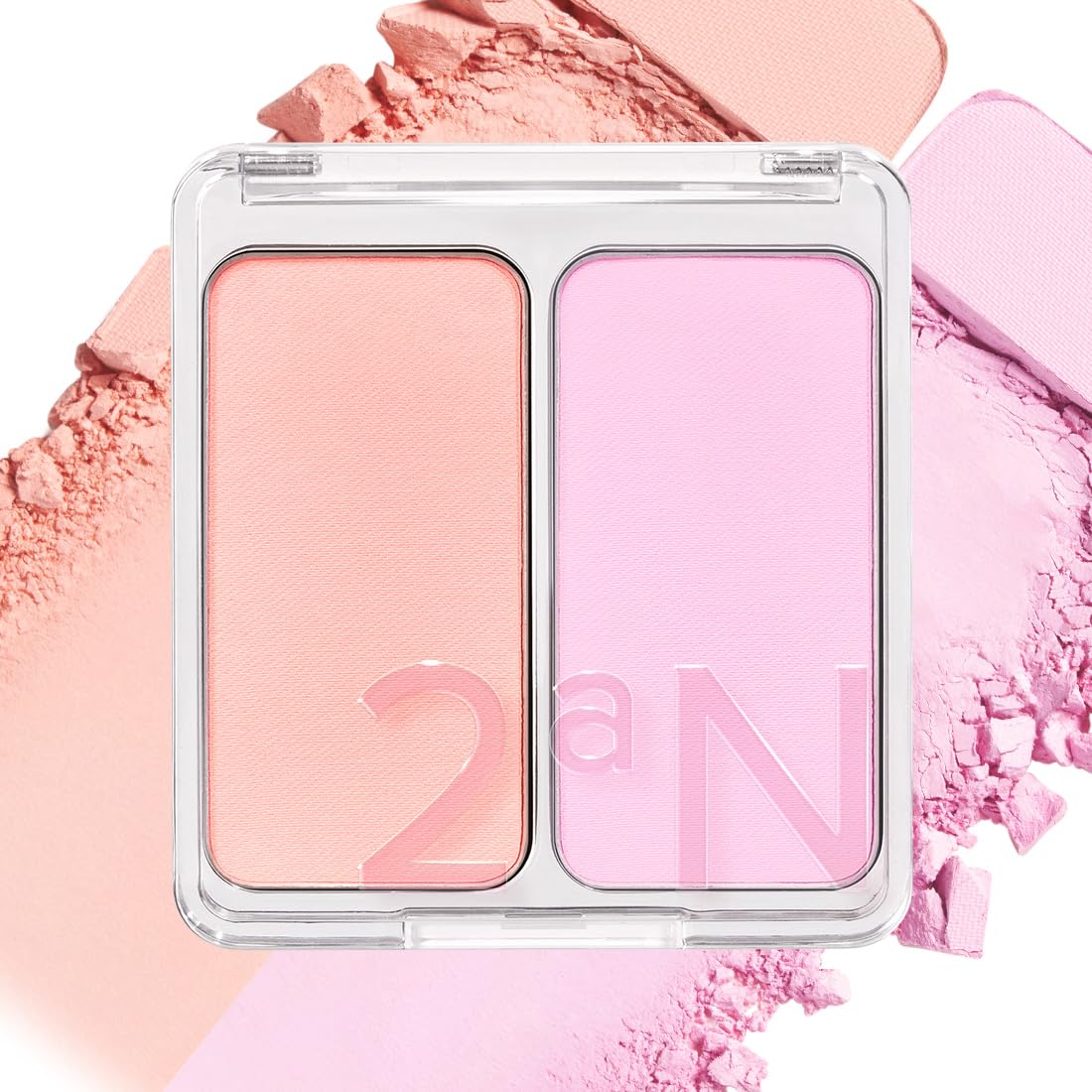 Amazon | 【2aN公式】DUAL CHEEK 15 Mango Berry チーク ラメ マット