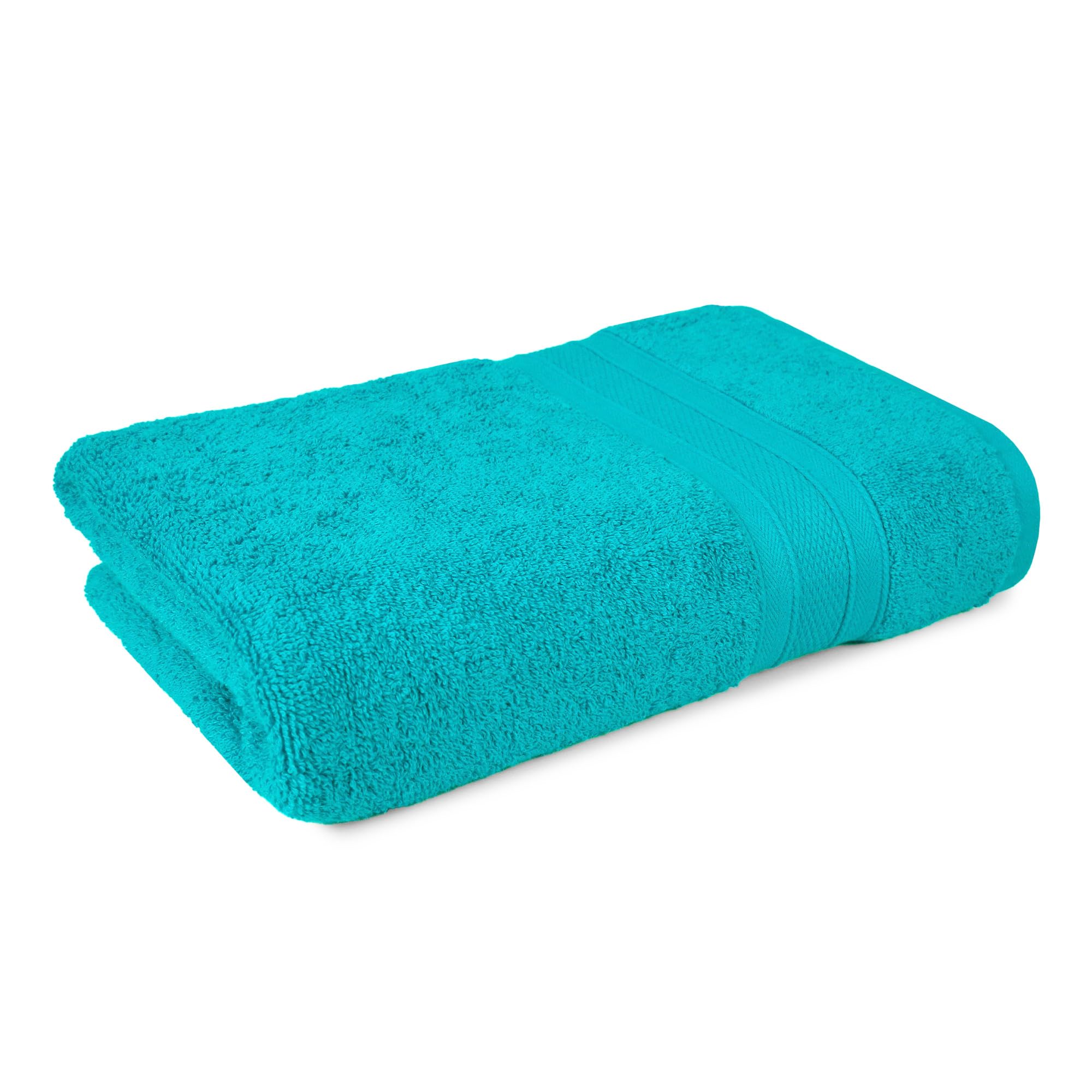 Trident Soft Comfort Air Rich 100% Cotton Towels for Bath, 500 GSM Large Size Bathroom Towels for Men/Women, 1 Piece Bath Towel (69cm x 137cm), Teal