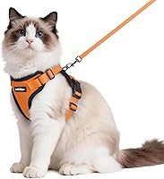 Vista 15 de rabbitgoo Cat Harness and Leash for Walking, Escape Proof Soft Adjustable Vest Harnesses for Cats, Easy Control Breathable Reflective Strips Jacket
