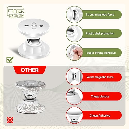 Miniatura 3 de DZGKGM Soporte magnético para puerta de caravana, pestillo magnético para puerta de equipaje de caravana, cámper, remolque, casa rodante, barco,