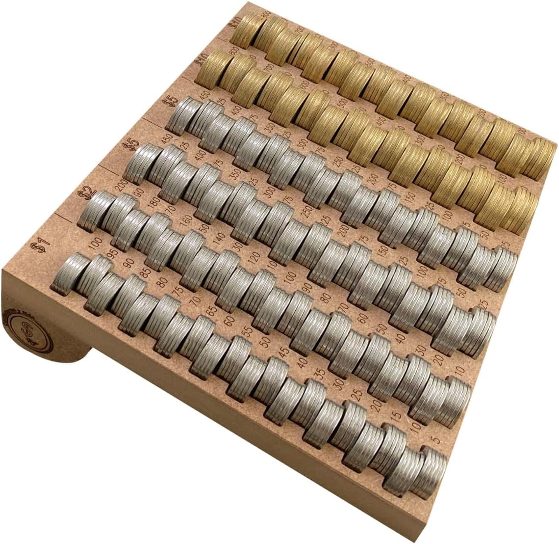 Contador de monedas mexicanas para 1 2 5 10 versión grande