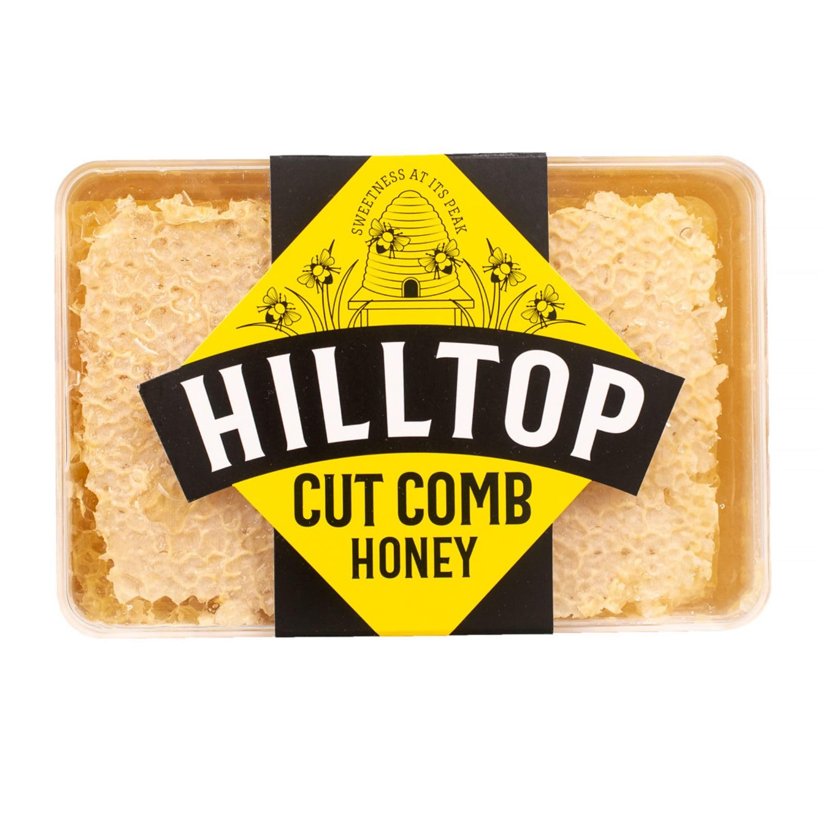 Hilltop HoneyCut Comb Slab 200g - Pure and Natural | Premium Quality and Tested For Authenticity | Certified Kosher | Dairy Nut and Gluten Free