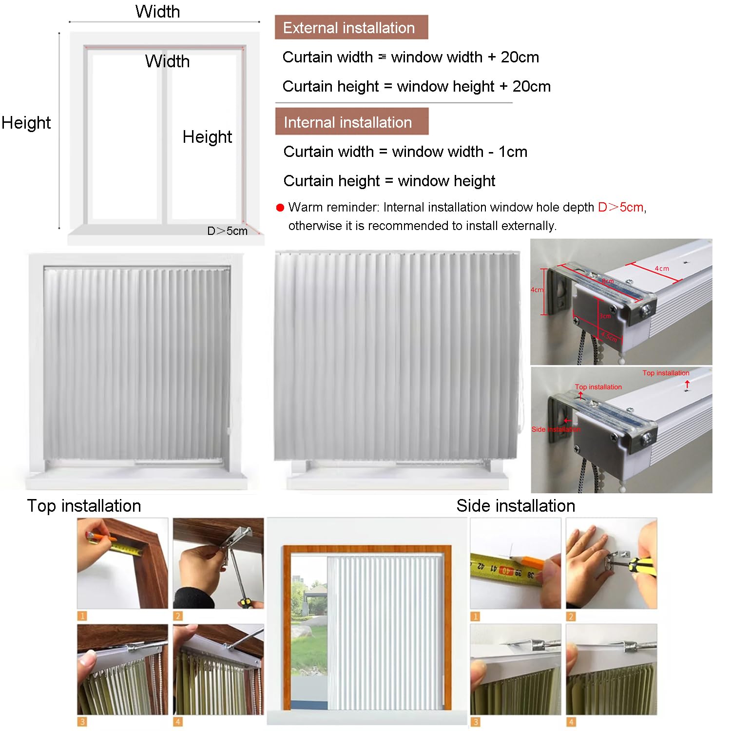 Wodoodporne aluminiowe żaluzje weneckie – regulowane rolety przesuwne, filtrowanie światła, zasłony prywatności do domu i biura, 90 x 155 cm, idealne do okien i drzwi