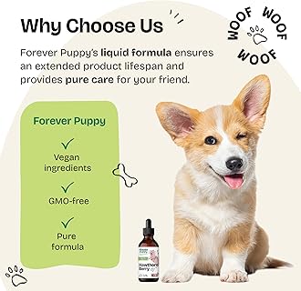 Forever Puppy Hawthorn Berry Tincture for Dogs - Antioxidant Support Drops for Dogs w/Hawthorn Berry - Liquid Heart Health Supplement for Happy Pets - No Preservatives & Artificial Colors - 4 oz