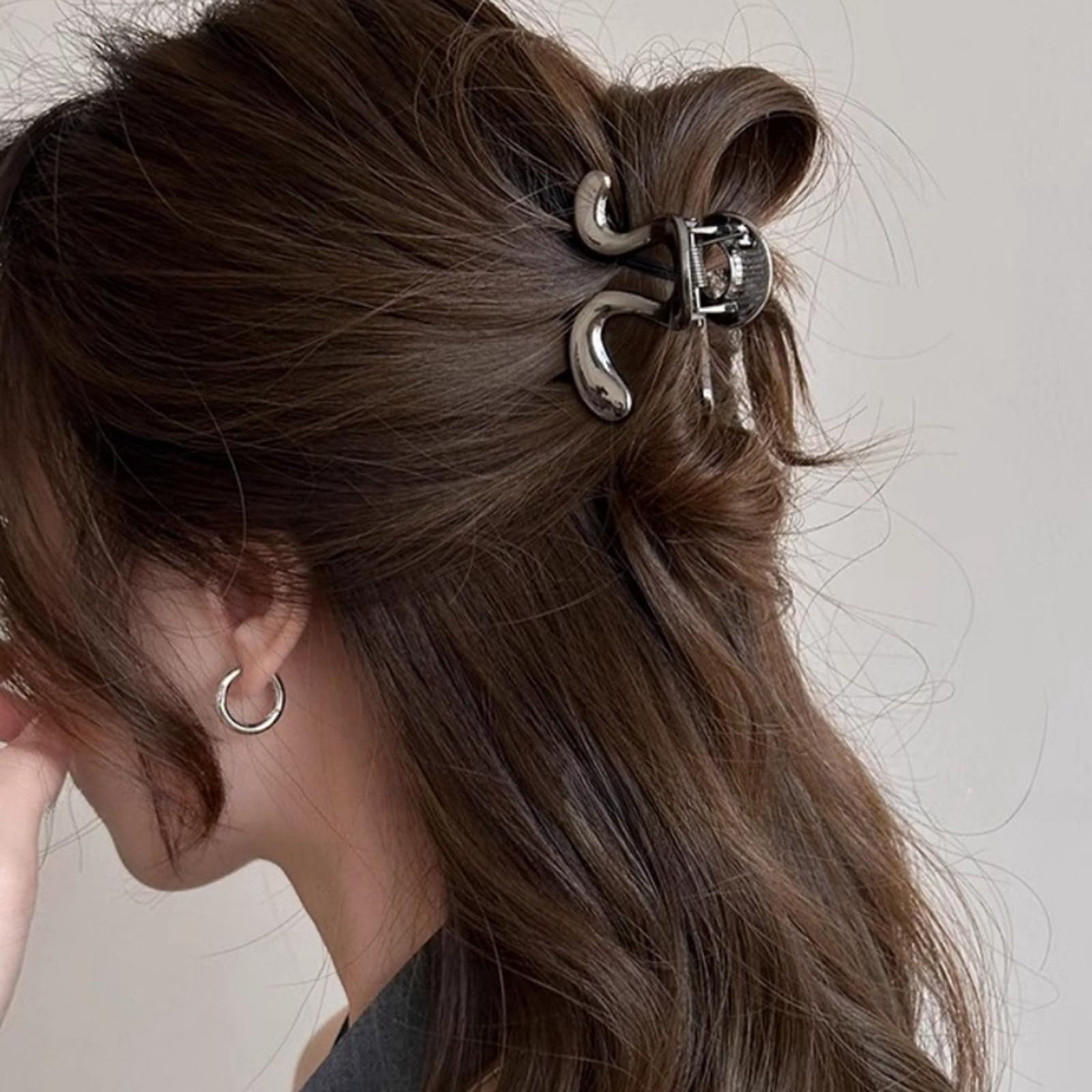Amazon.co.jp: Briskyjp ヘアクリップ 小さめ 6cm しっかりとまる
