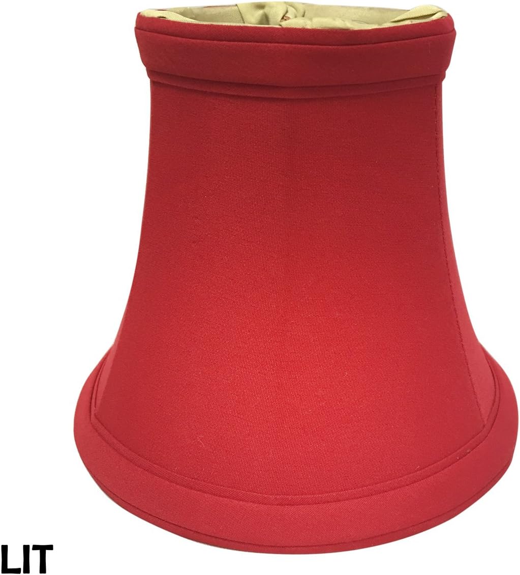 Bеѕt Cуbеr Dеаlѕ 🔥 Royal Designs, 6-Pack, Red Bell Chandelier Lamp Shade, Size 5, CS-201RED-6