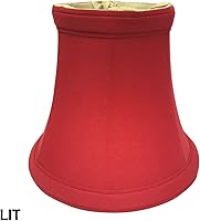 Vista 3 de Royal Designs CS-201RED - Lámpara de araña de campana roja, tamaño 5, CS-201RED