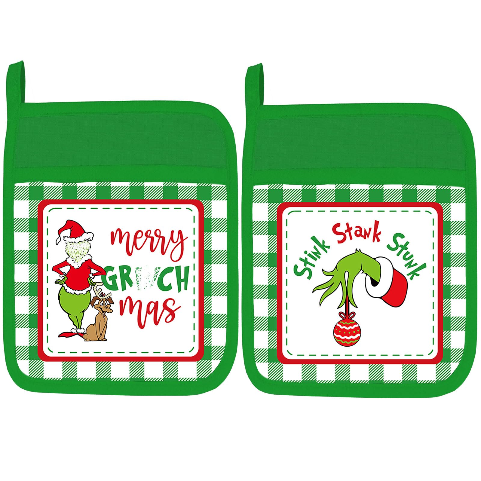 Funny Christmas Kitchen Decor, Green Christmas Pot ...