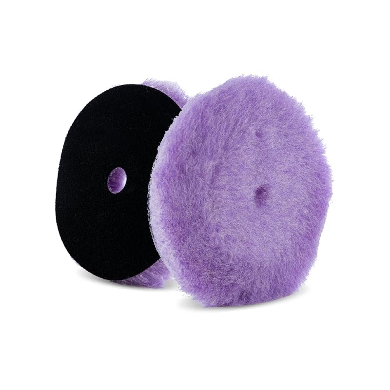 Boina de Polimento de Lã Espumada Roxa 15,9 cm Lake Country para Prato de 15,2 cm – 1 unidade