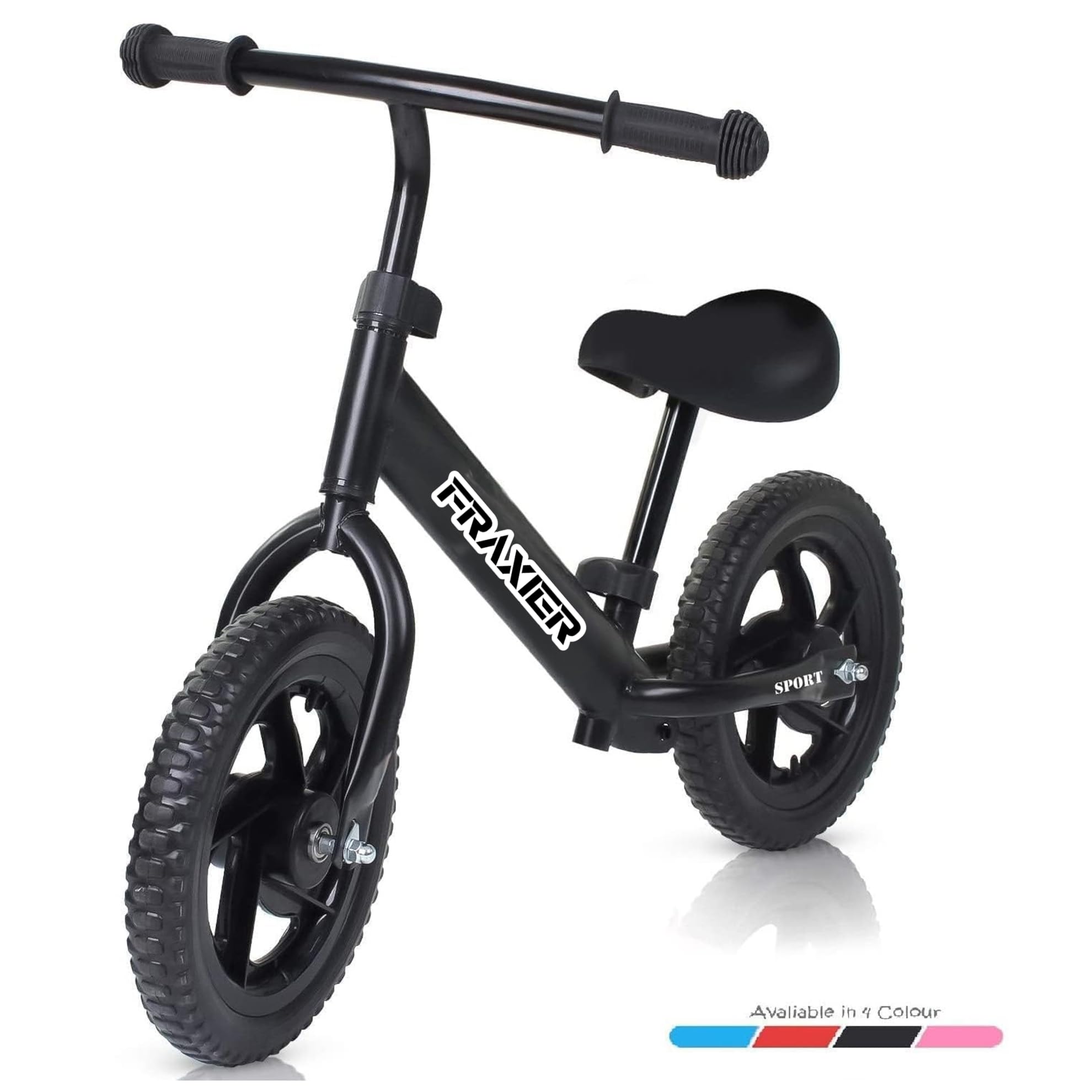 Balance Bike Kids Lightweight Pedal Free Cycle | Balance Learning Bicycle | Suitable for Girls and Boys 2-5 Years Old (Black) - Image 2 thumbnail