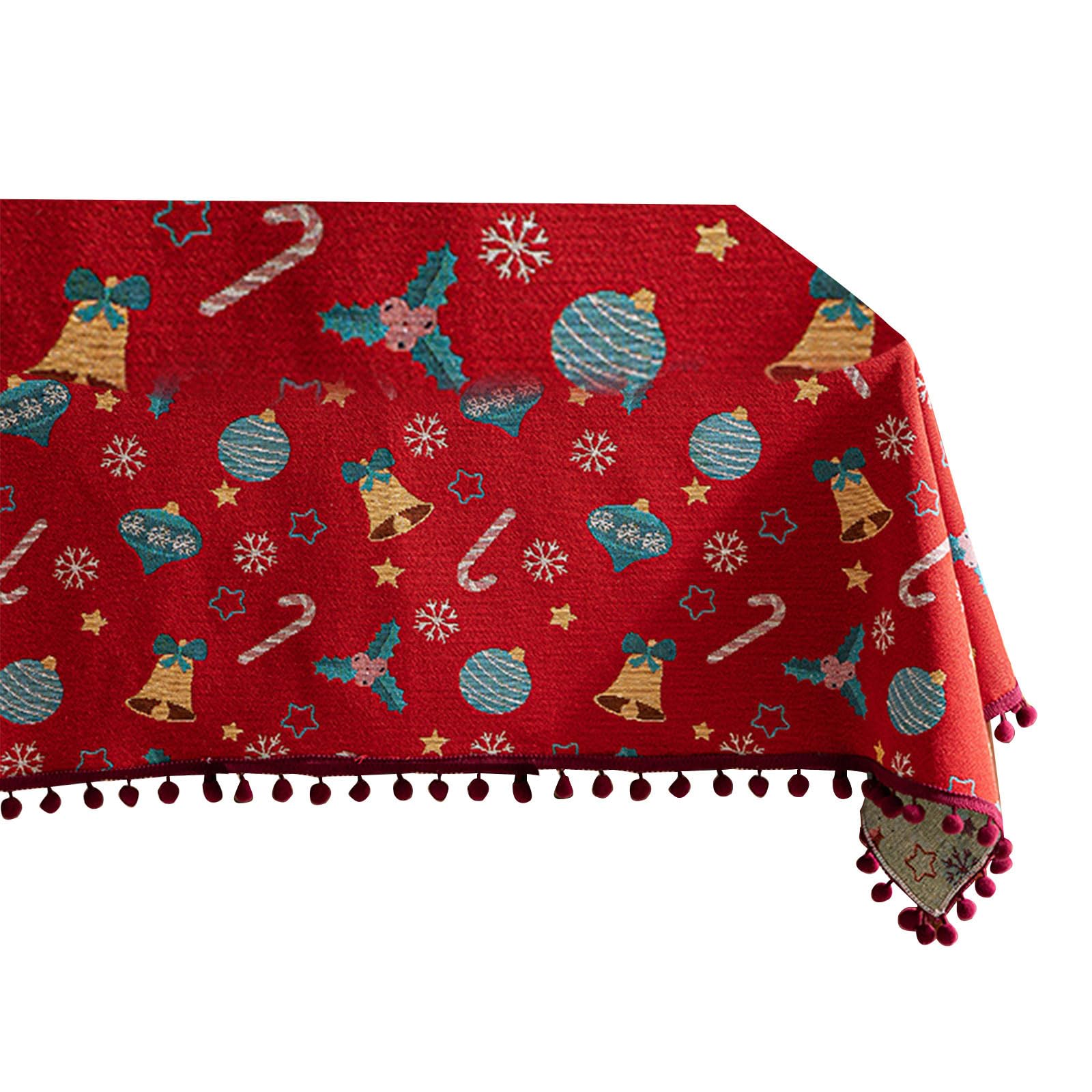 Nappe de table réutilisable et anti-déversement - Plusieurs tailles pour fête de Noël