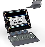 Vista 11 de Funda de teclado EIP Magnetix para iPad (A16) 11ª/10ª Generación (2025/2022), con atajos de lápiz patentados, protectora, soporte de bisagra