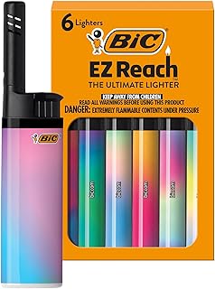BIC EZ Reach Gradient Long Neck Lighter 6 Pack
