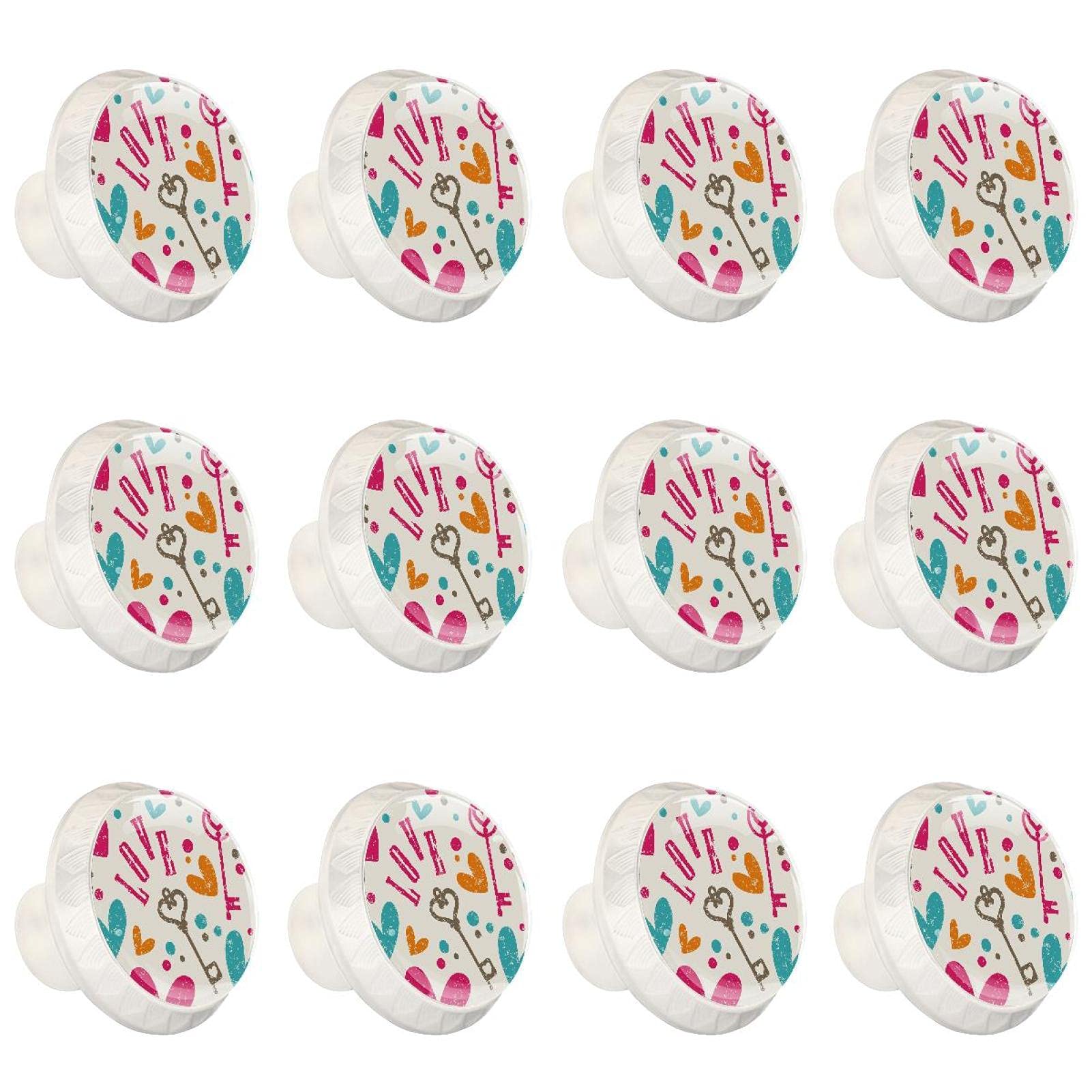 Boutons d'armoires de cuisine poignée tiroir placard commode ronde 12x