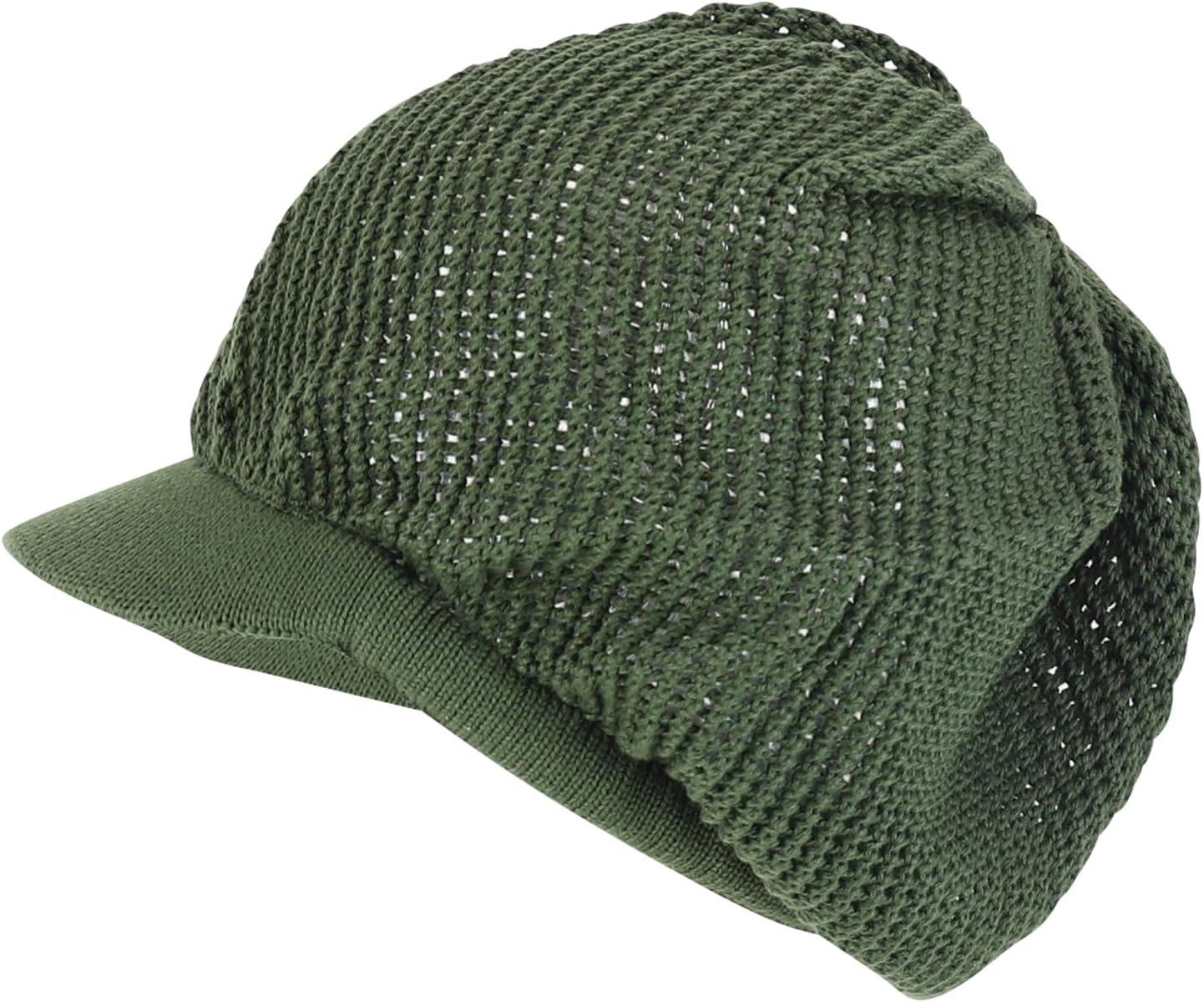 Armycrew Cool Mesh Dreadlock Rasta Beanie Visor