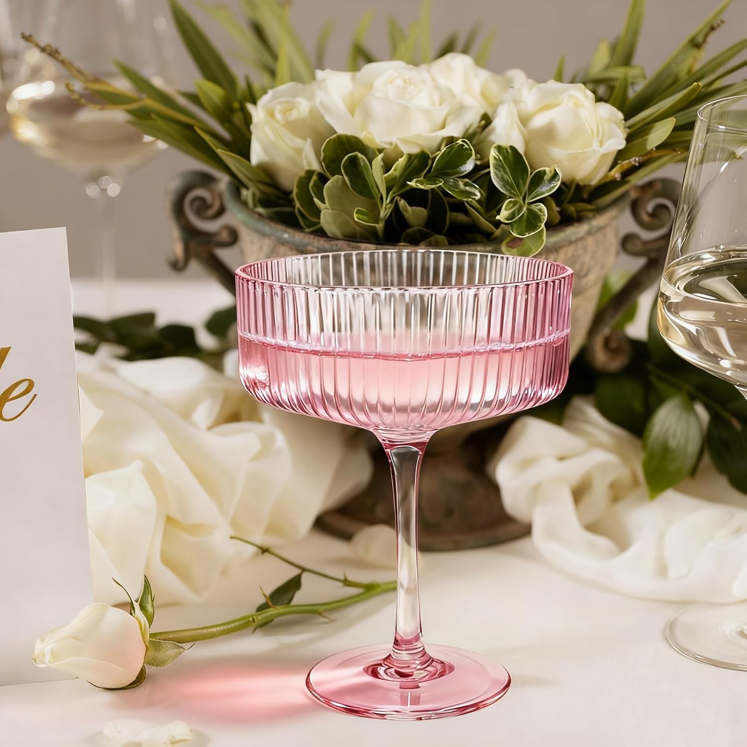 10OZ Plastic Martini Glasses, Set Of 20 - Shatterproof&Reusable Cocktail Glasses With Classic Design, Perfect For Home Use, Weddings, Valentine's Day, Ideal For Martini Pink