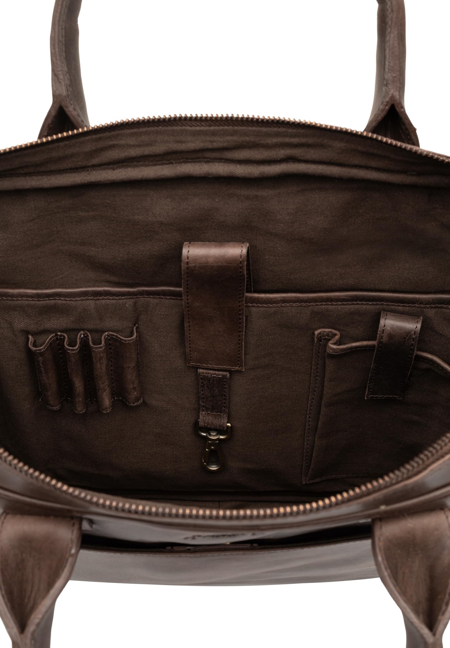 SID & VAIN Sac Ordinateur Portable Cuir véritable 15 Pouces Aden Mallette Professionnelle bandoulière Grand pour Hommes Serviette de Travail Etudiante Marron