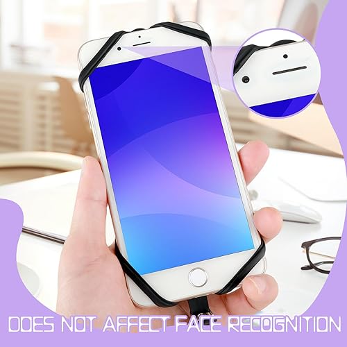 Miniatura 4 de TIESOME Cordón universal para teléfono, correa para el cuello 2 en 1 con soporte para anillo de dedo compatible con la mayoría de teléfonos