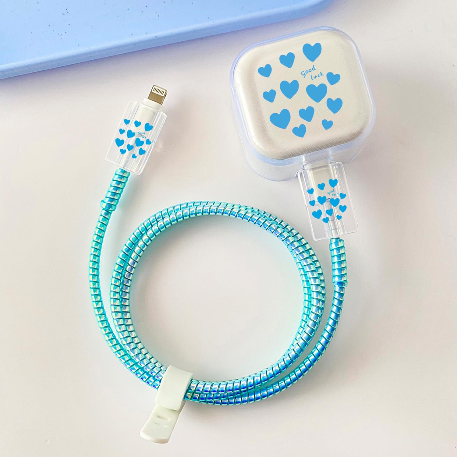 Funda de carga flexible de TPU que evita cables rotos de adaptador 40W 6