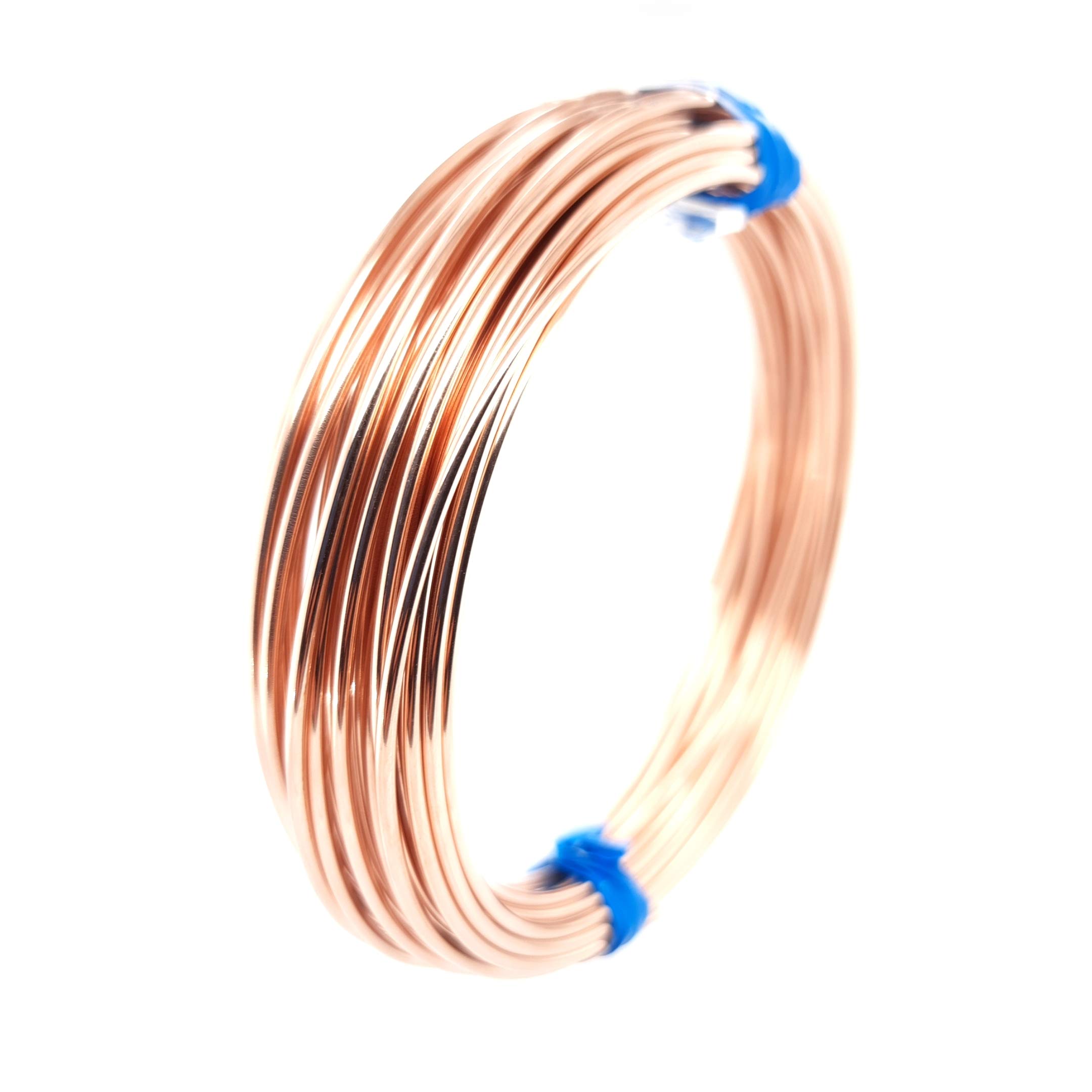 Craft Wire Draht, 28,3 g, 14/20 Rotgold gefüllt, 16 Gauge, rund, halbhart