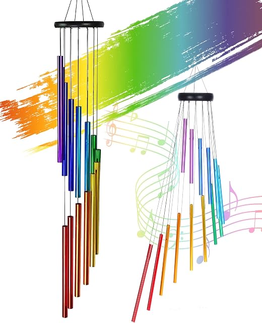 Wind Chimes, 30 Inches Windchimes Outdoor Hanging Wind Chimes Garden Decor Thick Metal Aluminium Alloy Tubes (Unique Color)