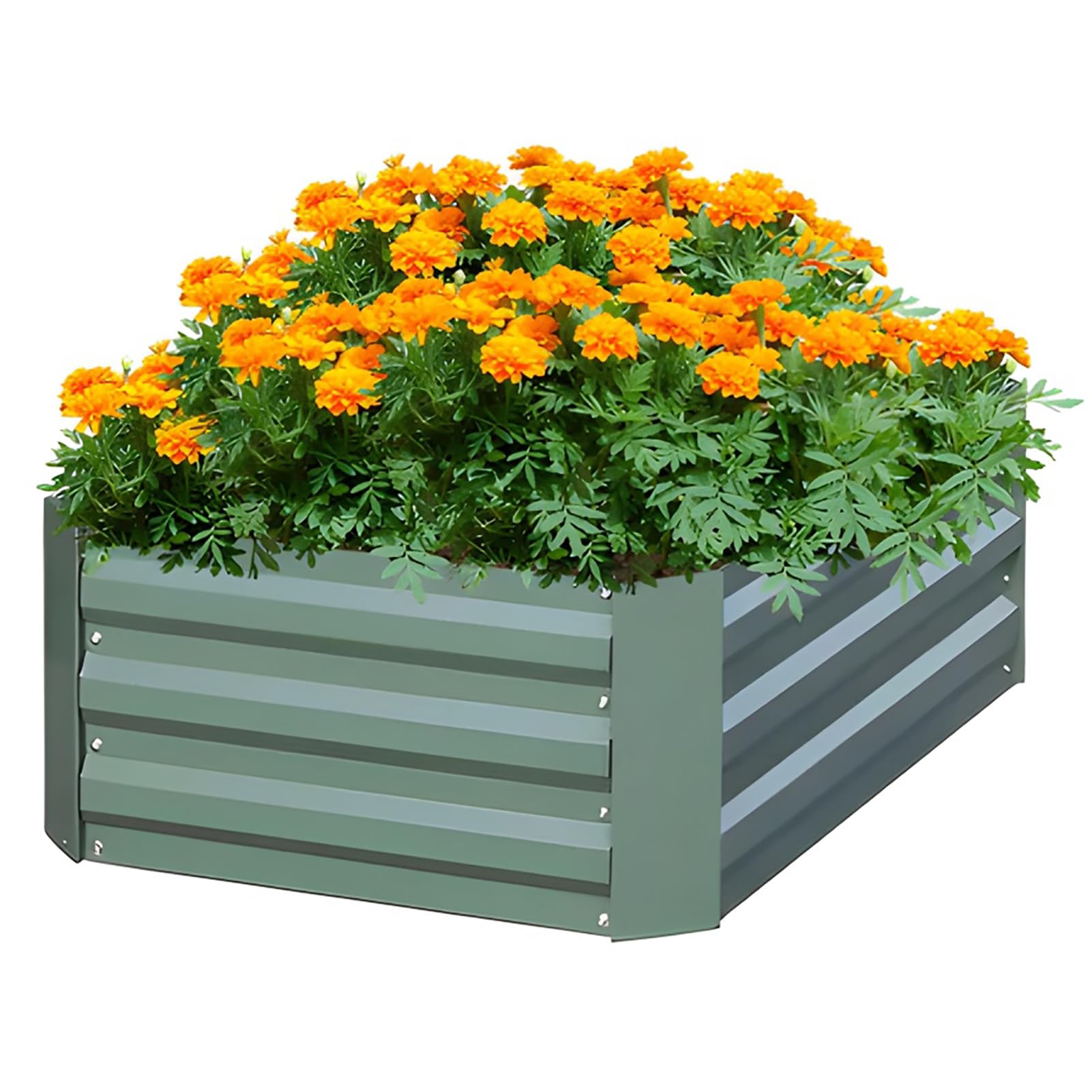 90x60x30cm,Raised Garden Bed, Metall Hochbeet, Garten & Balkon Gemüsebeet, Pflanzwanne, Wetterfestes Stahlblech Hochbeet für Gemüse, Hochbeete-Kit für Blumen, Obst, Gemüse