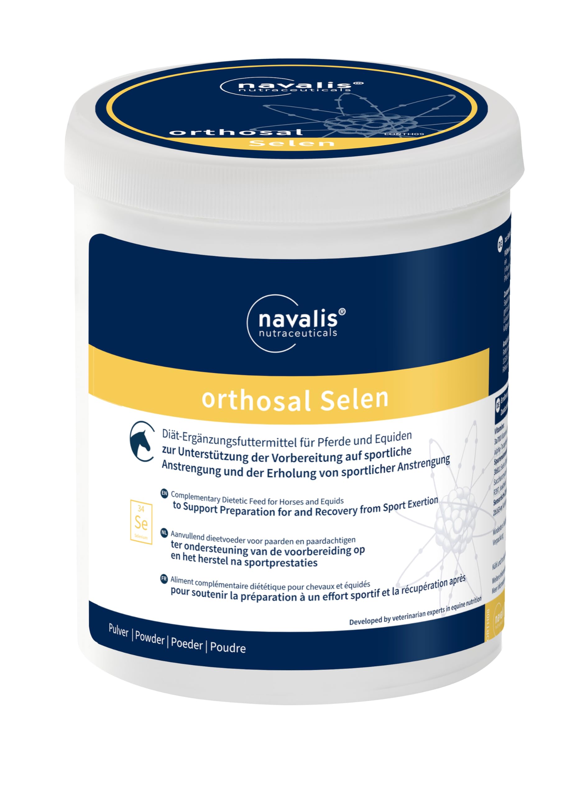 Navalis orthosal Selen Horse | 500 g | Ergänzungsfuttermittel für Pferde | Mit Mikronährstoffen