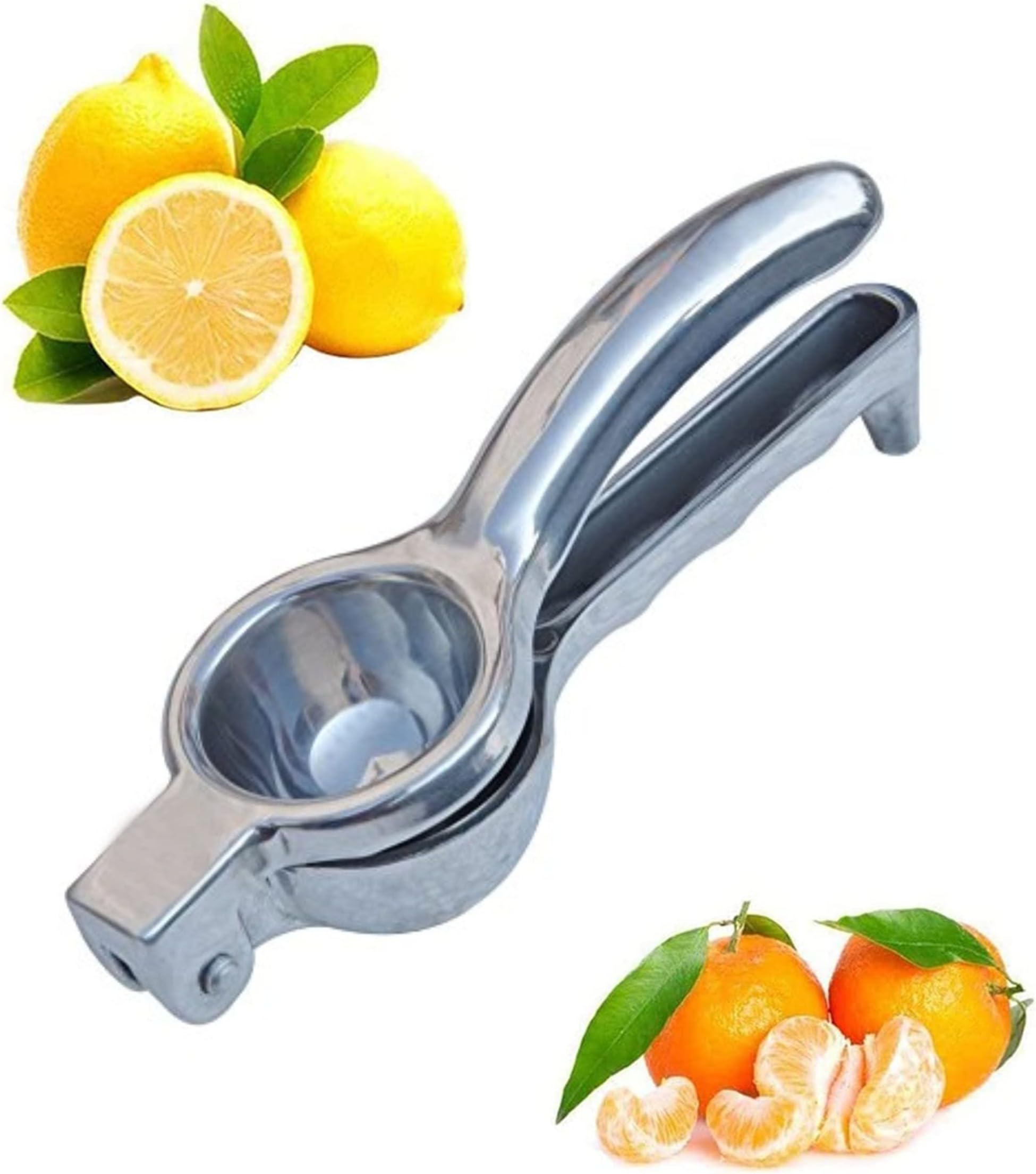 Bakingequipments Aluminium Lemon Squeezer - With Comfortable Handle For Extracting Lemon Juice and Manual Citrus Juicers, Press Hand Lime Citrus Fruits Juicer, Safe Quick and Effective Juicing, Easy to Clean.